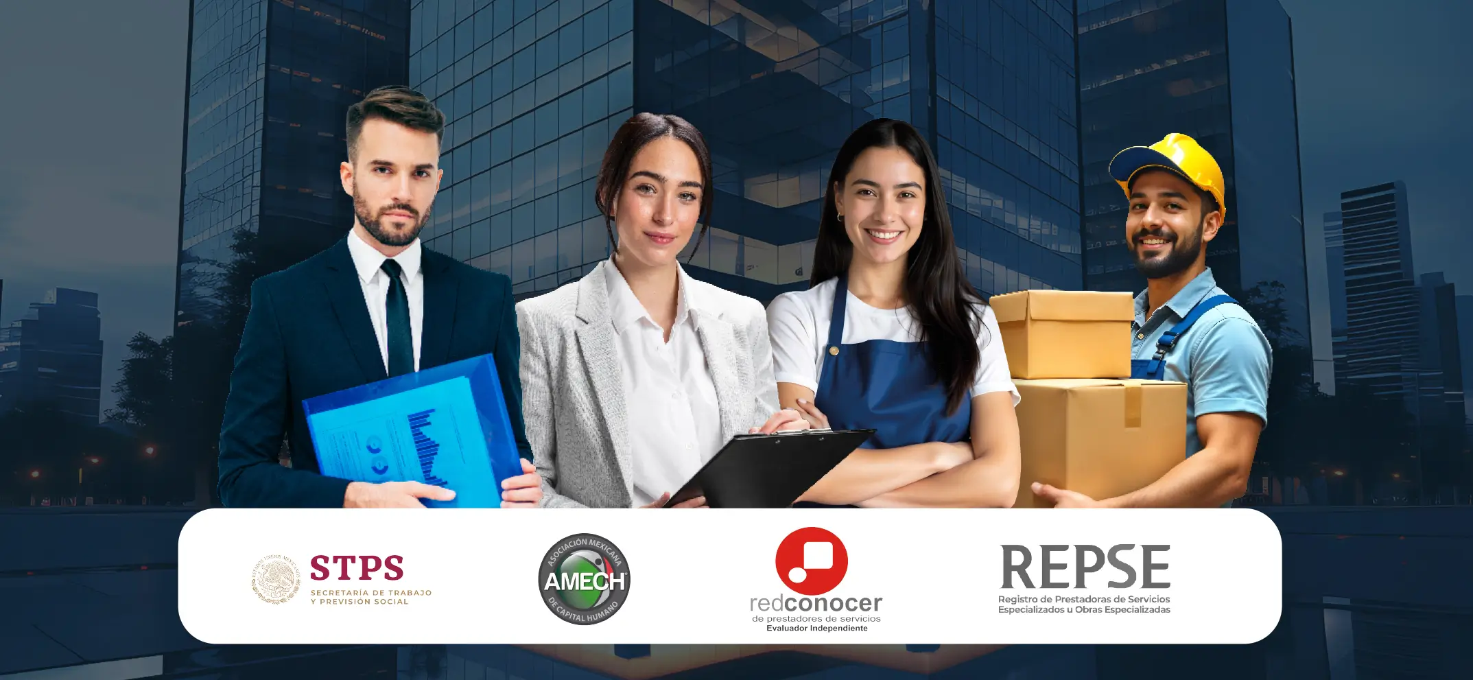 Talento humano operativo certificado por REPSE, STPS, AMECH y Red Conocer