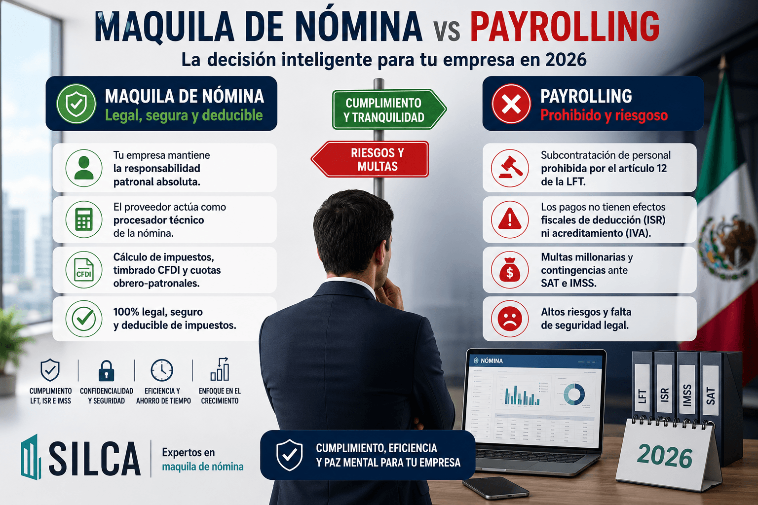 Nómina Interna vs Payrolling en México | Silca